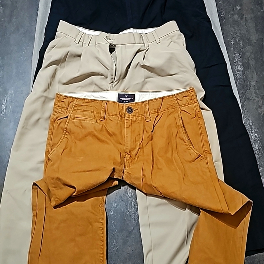 Lot of 4 mens slacks/dress pants.
